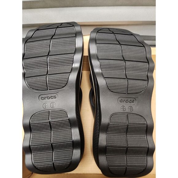 Crocs Mega Crush Metallic Triple Strap Wedge Slide – Women’s Size 8 / EU 38–39 - Picture 8 of 8